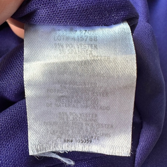 Xscape Blue Off Shoulder Slit Gown - Picture 7 of 8